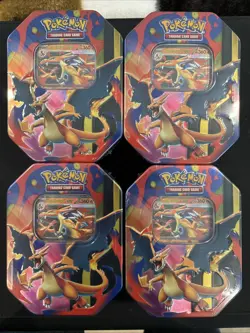 Pokemon Mega Charizard Y EX Tin - Factory Sealed - Includes Promo and 4X packs - Image 3