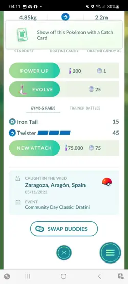 Pokemon Go Shiny Dratini (Stage 1) - Image 2
