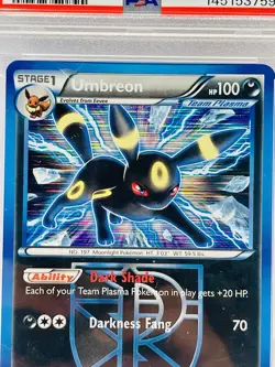 Pokemon Umbreon Black &White Holo Rare 64/116 Plasma Freeze 2013 PSA 6 - Image 2