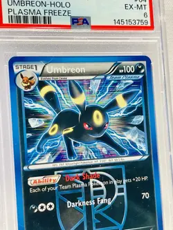 Pokemon Umbreon Black &White Holo Rare 64/116 Plasma Freeze 2013 PSA 6 - Image 3
