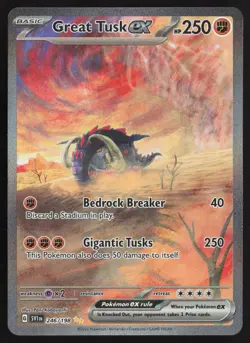 Great Tusk ex 246/198 Special Illustration Rare Scarlet & Violet Pokemon NM - Image 1