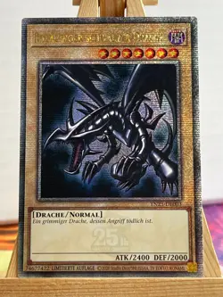 Rotaugiger schwarzer Drache TN23-DE003 Quarter Century Secret Deutsch NM YUGIOH - Image 1