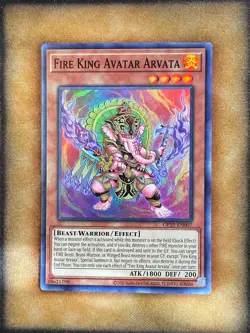 Yugioh Fire King Avatar Arvata OP25-EN007 Super Rare LP - Image 1