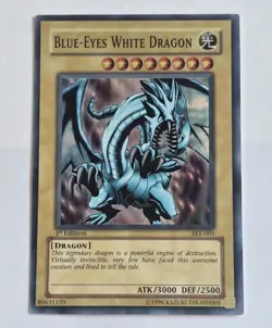 1996 1st ED Blue-Eyes White Dragon SKE-001 Starter Kaiba Evolution Yugioh NM - Image 1