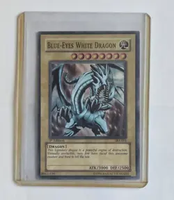 1996 1st ED Blue-Eyes White Dragon SKE-001 Starter Kaiba Evolution Yugioh NM - Image 2