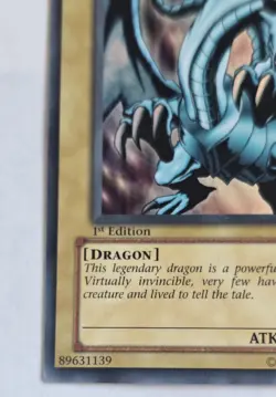1996 1st ED Blue-Eyes White Dragon SKE-001 Starter Kaiba Evolution Yugioh NM - Image 3