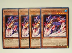 Yugioh x4 Infernalqueen Salmon DABL-EN031 Common 1st Edition - Image 1