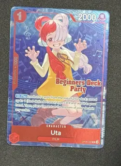 One Piece Uta Beginners Deck Party Winner Foil OP09-002 NM - Image 2