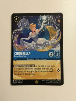 Disney Cinderella-Dream Come True 155/204 Character Lorcana TCG Card English - Image 1