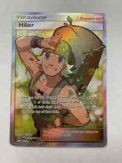 Hiker SV85/SV94 Hidden Fates NM Full Art Ultra Rare Pokemon Card - Image 1