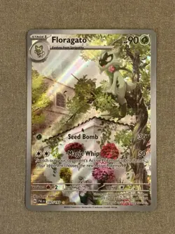 Pokemon TCG Floragato Paldea Evolved Holo Illustration Card 197/193 - Image 1