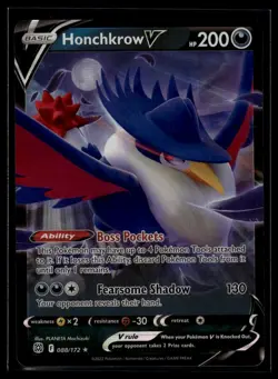 Prize Pack Series Cards #088/172 Honchkrow V Ultra Rare - Image 1
