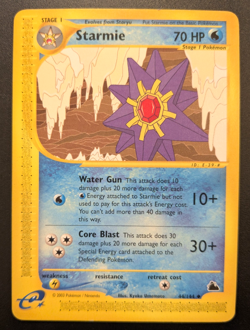 Starmie 44/144 - Pokemon Skyridge 2003 - LP - Vintage E-reader card - Image 1