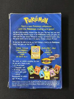 1999 Pokemon Card Vintage EMPTY BOX (2-Player Starter Deck) WOTC - Image 2