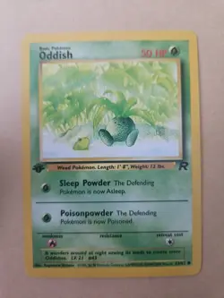 Pokemon TCG Oddish Team Rocket 1st Edition Card 63/82 - Image 1