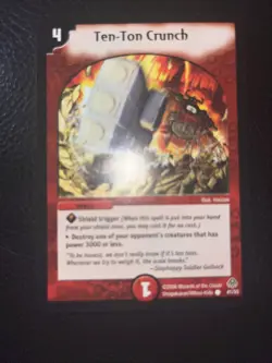 DM-11 Blast-O-Splosion of Gigantic Rage Ten-ton Crunch 41/55 Duel Masters Card - Image 1