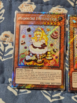 Madolche Puddingcess x3 Platinum Secret Rare RA04-EN186 Playset Yugioh - Image 2