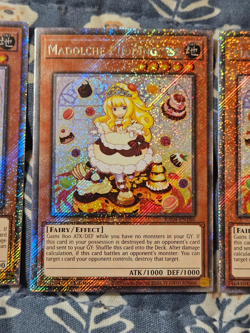 Madolche Puddingcess x3 Platinum Secret Rare RA04-EN186 Playset Yugioh - Image 3