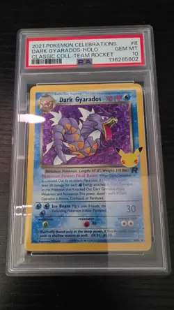 Dark Gyarados PSA 10 Celebrations Classic Collection 8 Pokemon Card Gem Mint - Image 1