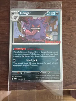 Pokemon TCG Gengar GameStop Exclusive Stamped Promo Card Sealed NM - Image 1