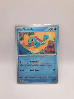 Pokemon Center Squirtle Promo Reverse Holo Card 007/165 Near Mint Condition - Image 1