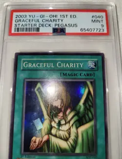 Yugioh Graceful Charity SDP-040 Super Rare PSA 9 Mint - Image 2