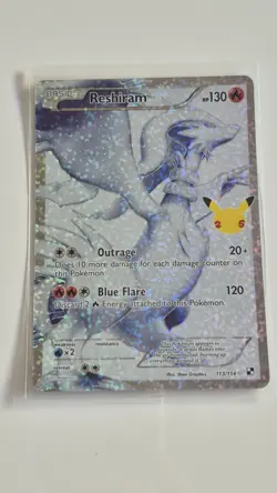 Reshiram 113/114 Celebrations Classic Collection Pokemon Card 25th Anniversary - Image 1