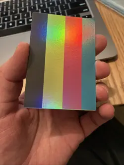 Yugioh Test Print Card Secret Rare Holo Vintage CMYK Misprint Error - Image 1