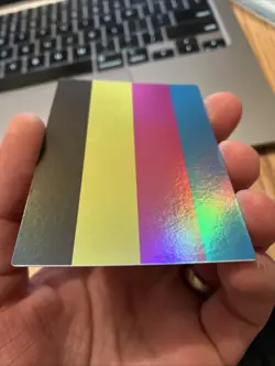 Yugioh Test Print Card Secret Rare Holo Vintage CMYK Misprint Error - Image 3