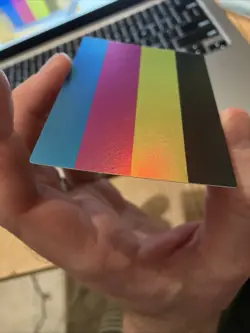 Yugioh Test Print Card Secret Rare Holo Vintage CMYK Misprint Error - Image 4