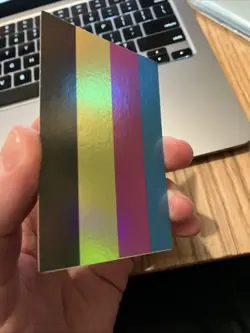 Yugioh Test Print Card Secret Rare Holo Vintage CMYK Misprint Error - Image 5