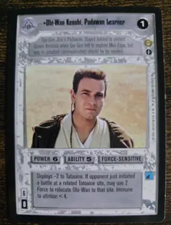 Star Wars Decipher CCG Obi-Wan Kenobi Padawan Learner Card - English - Image 1