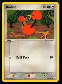 2004 EX - Hidden Legends Doduo #60 Non Holo Pokemon Card - Image 1