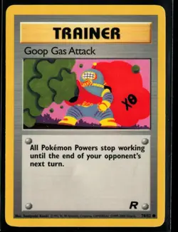 2000 Classic - Team Rocket Goop Gas Attack #78 Non Holo Pokemon Card - Image 1