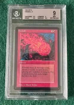 Fireball - BETA - MTG - BGS 9. MINT. More Vintage MTG In My Store. - Image 1