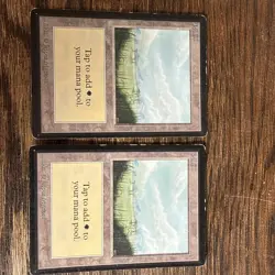 Lot 4 Magic The Gathering MTG Plains Beta LEB Limited Edition Land (HP) - Image 2