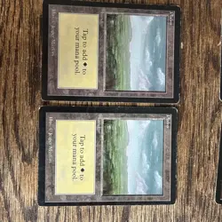 Lot 4 Magic The Gathering MTG Plains Beta LEB Limited Edition Land (HP) - Image 4