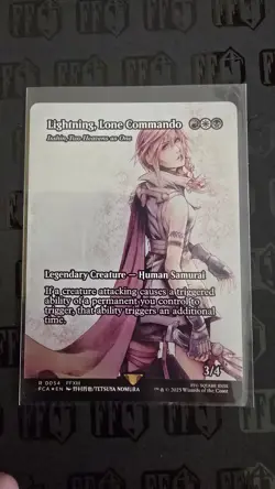 Lightning, Lone Commando Final Fantasy Foil Rare RWB 0054 MTG - Image 1