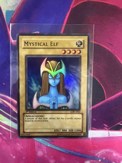 Mystical Elf Super Rare LOB-A062 1st Australian English Near Mint Yugioh TCG - Image 1