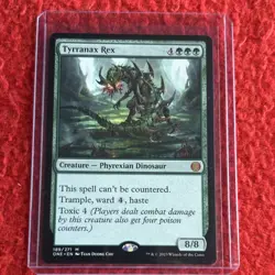 Wizards of the Coast Tyrranax Rex Mythic Creature 189 Phyrexia 2023 English - Image 1