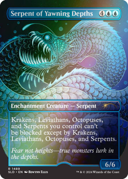 Serpent of Yawning Depths (Rainbow Foil) - Secret Lair Drop Series (SLD) - Image 1