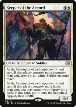 1x Keeper of the Accord NM Eng MTG - March of the Machine Commander - Image 1