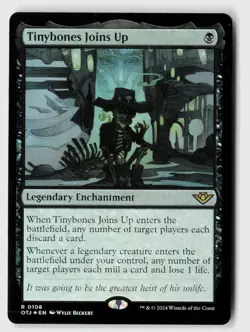 Tinybones Joins Up #108 (Foil) (NM) Thunder Junction OTJ Magic MTG - Image 1