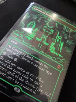 MTG Neon Green Cavern Of Souls Foil 0410f - Image 3