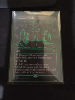 MTG Neon Green Cavern Of Souls Foil 0410f - Image 4
