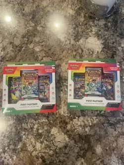 Pokemon TCG First Partner Illustration Collection Series 1 Box New Sealed x2 - Image 1