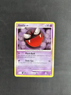 Pokemon TCG Gastly Stormfront 62/100 Regular Common Non Holo 2008 Nintendo - LP - Image 1