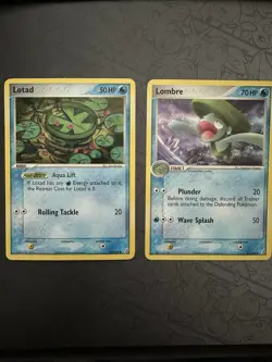 Pokemon TCG 2006 Pokemon Crystal Gardians Lotad 55/100 & Lombre 37/100 - Image 1
