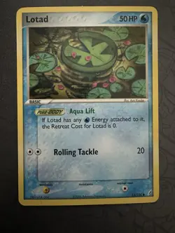 Pokemon TCG 2006 Pokemon Crystal Gardians Lotad 55/100 & Lombre 37/100 - Image 2