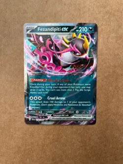 Pokemon TCG Fezandipiti EX 038/064 Holo Rare Shrouded Fable NM/M Condition - Image 1